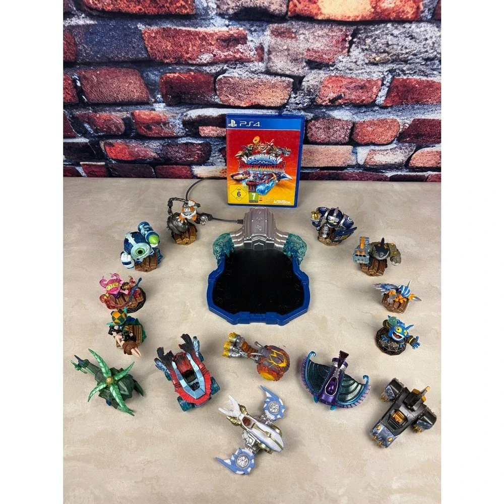 Skylanders Super Chargers PS4 Bundle Game, Portal + 8 Figures + 6 Vehicles